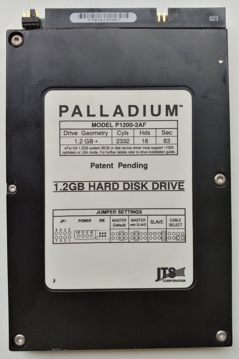 HDD PATA/33 3.5" 1.2GB / JTS Palladium (P1200-2AF)
